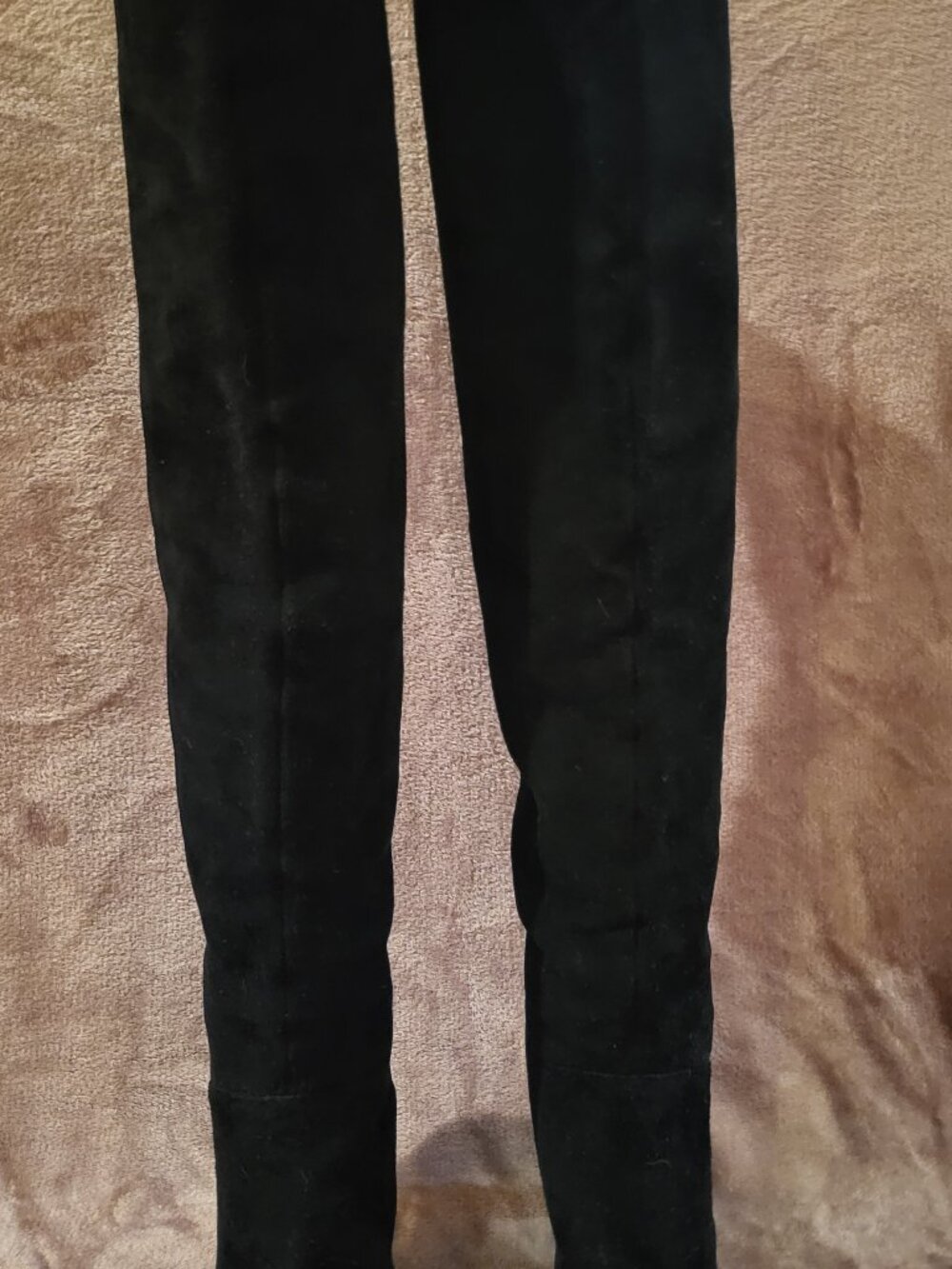 Vintage Tall Black Suede Stuart Weitzman Boots Size 8.5